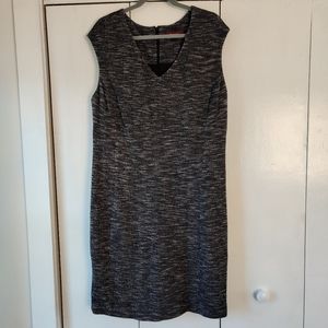 Hal Rubenstein gray sleeveless dress, size 1X